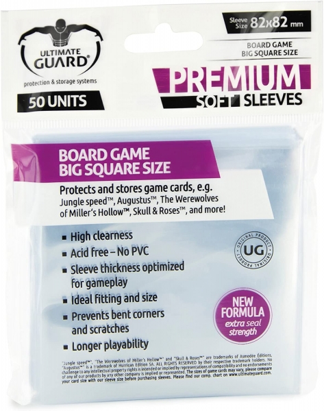 Ultimate Guard: Premium Soft Sleeves / 82x82mm
